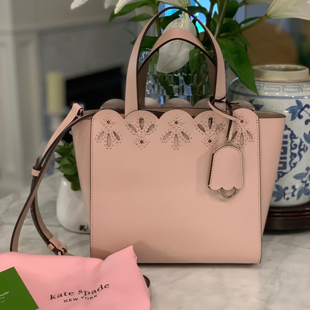 Kate Spade Mini Mina Pink Leather Satchel NWT 😎 - Picture 1 of 16